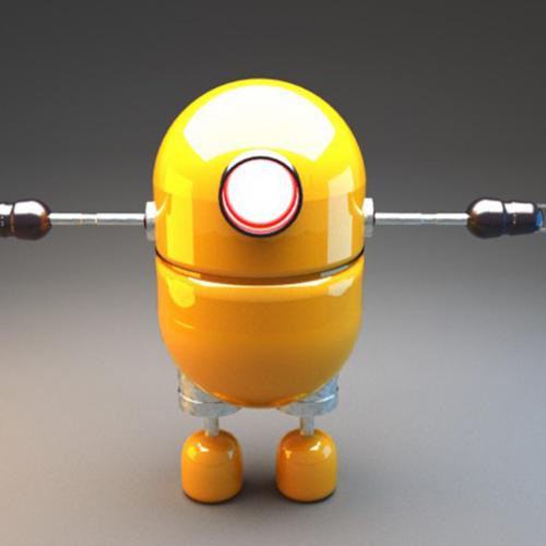 Little Robot by Jack73 RIGGED preview image